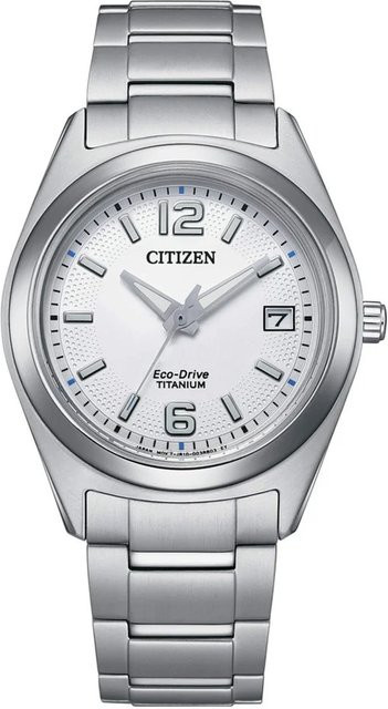 Citizen Armbanduhr, Solar, Titanium, 34 mm, Weiß, Damen - Bild 1