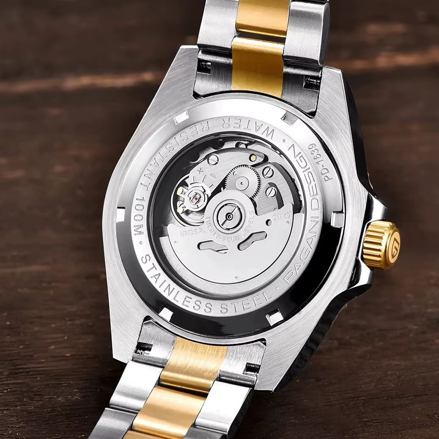 PAGANI DESIGN Armbanduhr Automatik, Edelstahl, Grün, 43 mm, Herren - Bild 3