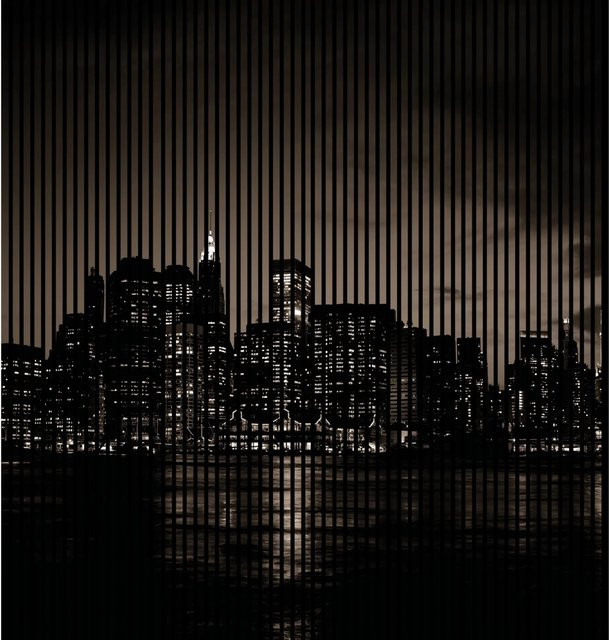 FN Acustico Akustikplatte New York 2 Bunt aus PET und MDF, H x B x T: 2.400 x 2.253 x 19 mm - Bild 1