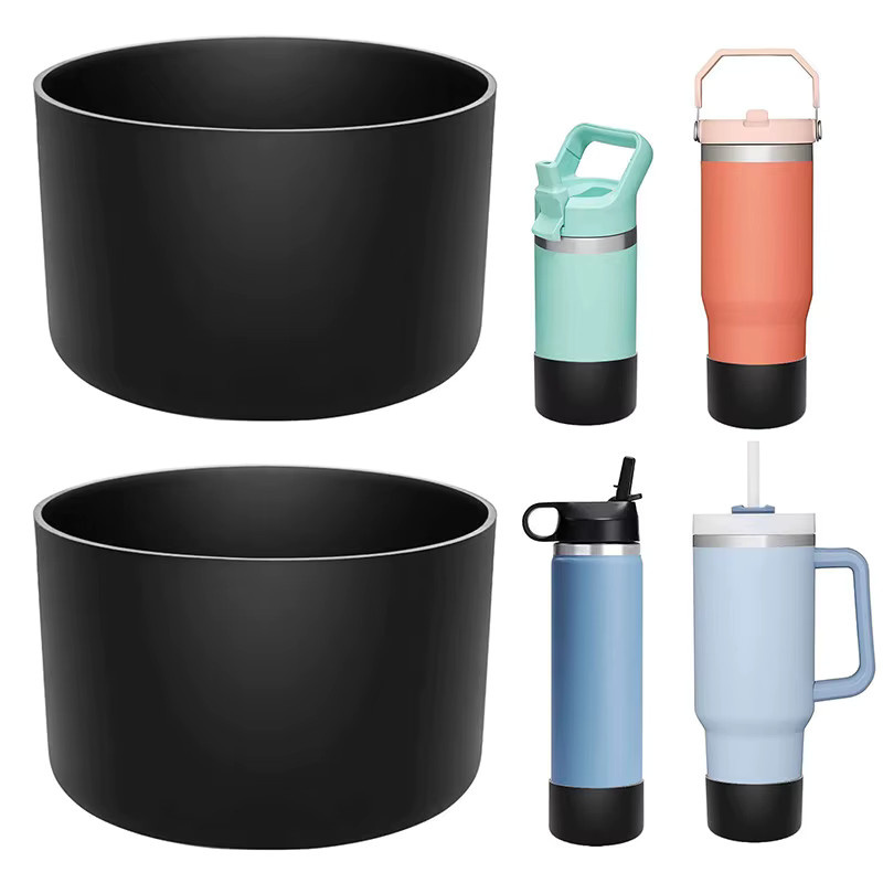 Silikon-Cup-Schutzhülle in Weiß für Stanley Quencher Adventure 40oz Tumbler mit Griff und Stanley IceFlow 20oz 30oz - Bild 2