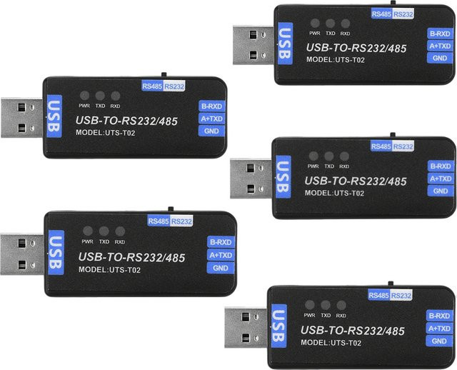 diymore USB zu RS485 und RS232 Konvertermodul mit CH343G-Chip in Schwarz für Windows, MacOS und Linux - Bild 1