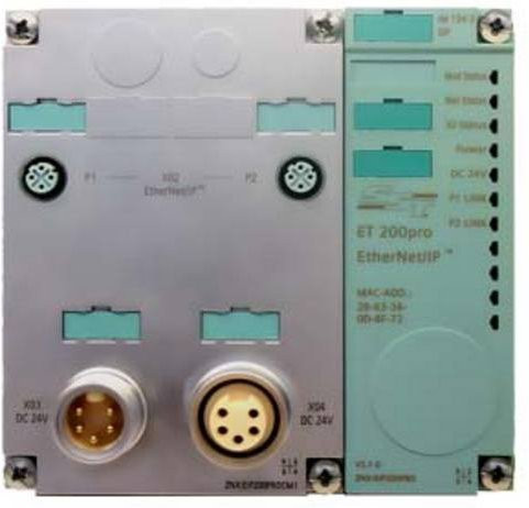 Siemens ZNX:EIP200PRO SPS-Erweiterungsmodul mit Ethernet/LAN in Grau - Bild 1