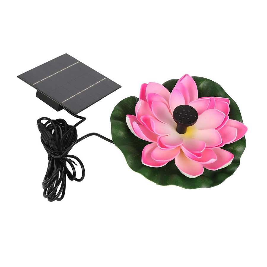 Shoemst Solar-Wasserpumpe Lotusblume für Garten und Fischteich mit 1,4 W - Bild 2
