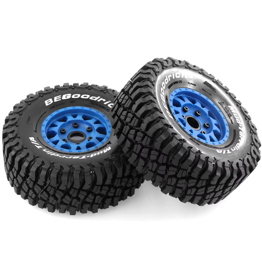 RS Short Course Truck Reifen, 4-teiliges Set, 1:8, Blau, Gummi - Bild 4