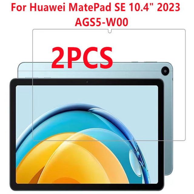 2 Stück Displayschutzfolie aus gehärtetem Glas für Huawei MatePad SE 10,4 Zoll 2023 AGS5-W00, transparent - Bild 1