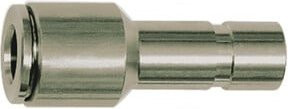Riegler Gerade Steckverbindung Stecknippel 10 mm aus Edelstahl in Rot und Silber für Schlauch Durchmesser 8 mm - Bild 1