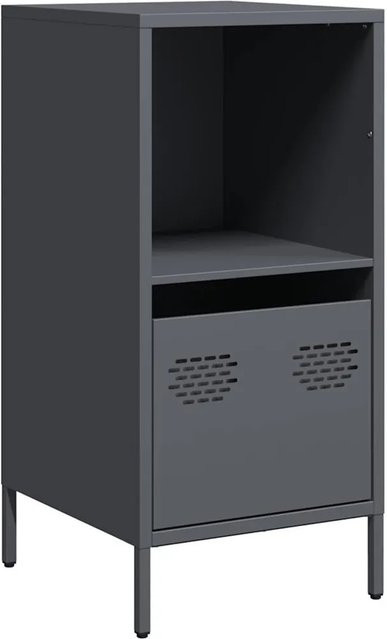 vidaXL Sideboard aus kaltgewalztem Stahl in Anthrazit matt, B/T/H: 35 x 39 x 73,5 cm - Bild 1