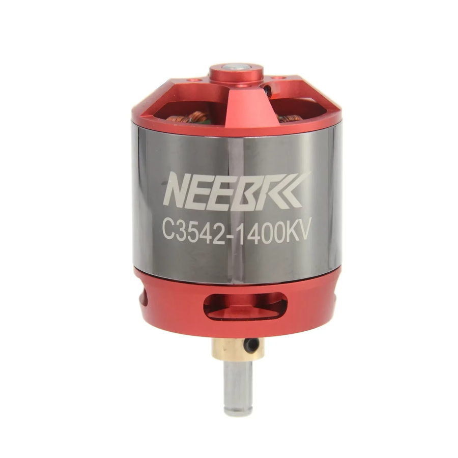 NEEBRC 3542 Outrunner Bürstenloser Motor 920KV/1400KV 3-6S 50A ESC, Metall, Rot - Bild 2