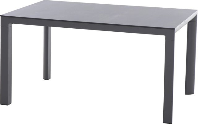 Siena Garden Gartentisch Silva Rechteckig aus HPL in Ferro mit UV-Beständigkeit B/T: 160 x 90 cm - Bild 1
