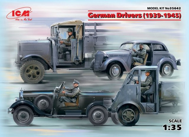 ICM German Drivers (1939-1945), Einzelfigur, 4-teiliges Set - Bild 1