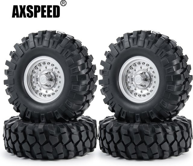 AXSPEED Felgen Naben mit Gummireifen 1/10 Aluminiumlegierung - Bild 1