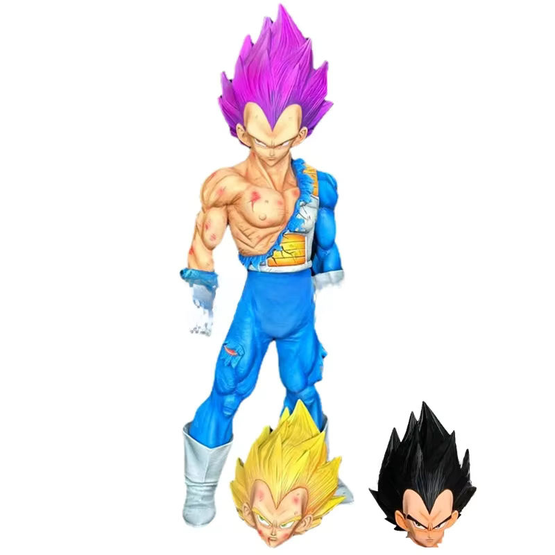 Bandai Dragon Ball Ultra Ego Vegeta Actionfigur mit austauschbaren Köpfen, mehrfarbig, Höhe: 31 cm - Bild 7