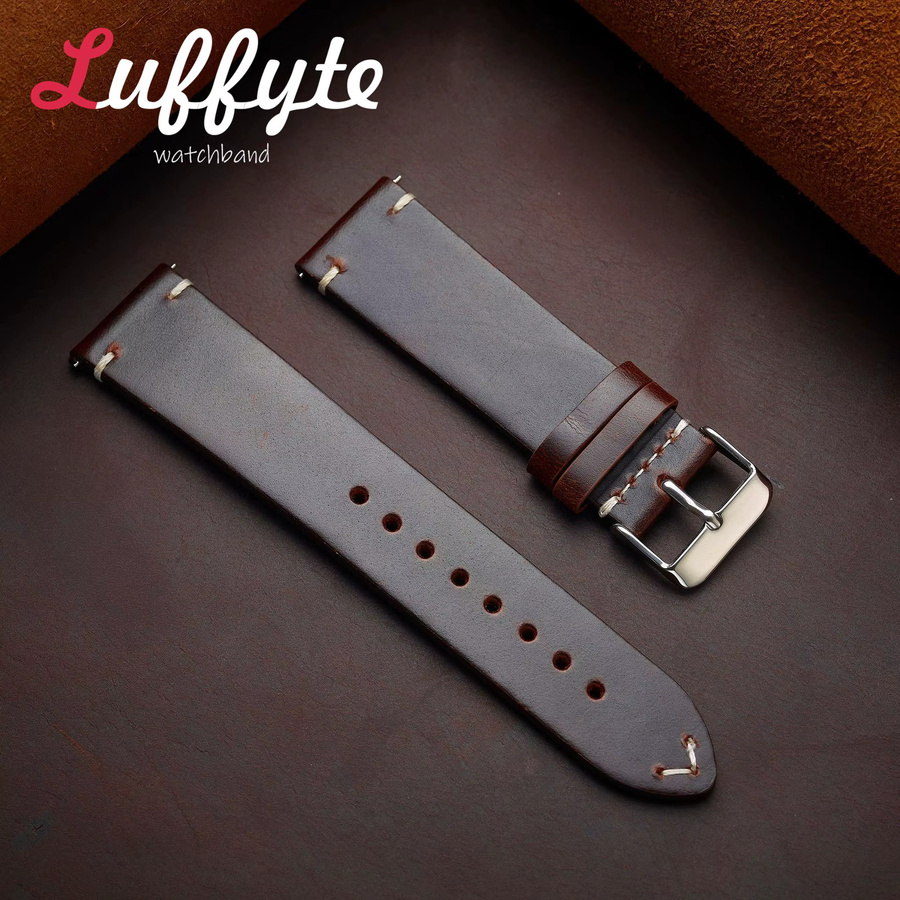 luffyte Uhrenarmband Rindsleder, Vintage, Unisex - Bild 1