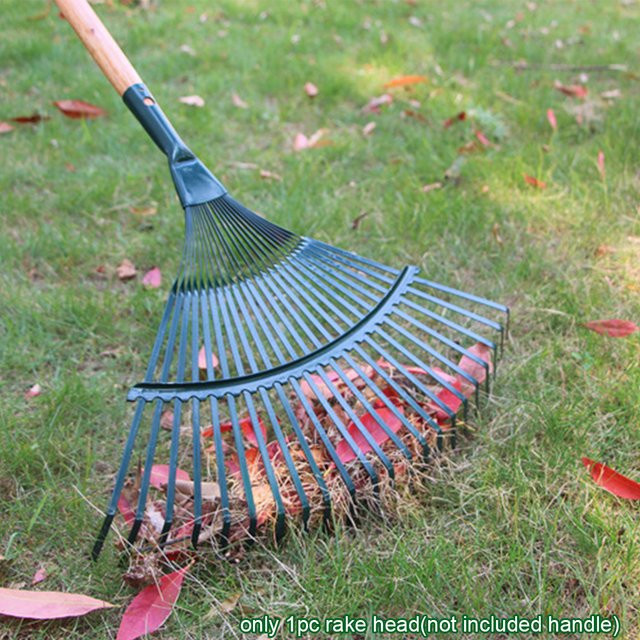 Langlebiger Gartenrechen mit 22 Zähnen aus Metall für die Gartenarbeit - Bild 1