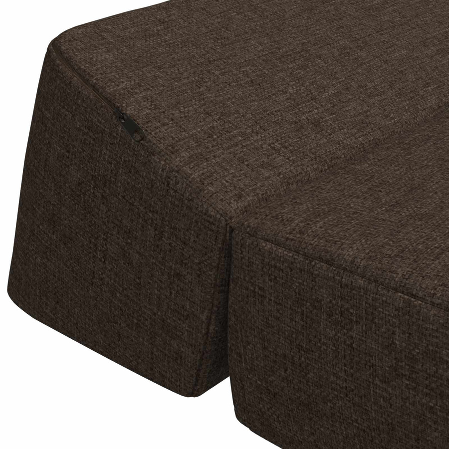 VD Home Furnishing Klappsofa Bett in Taupe aus Stoff, B/T/H: 60 x 70 x 41 cm - Bild 3