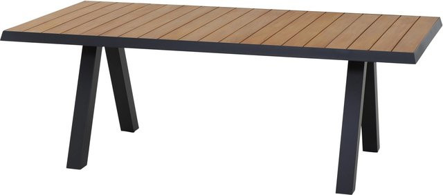 Siena Garden Gartentisch Tirana Rechteckig aus Teakholz in Braun B: 200 cm, T: 105 cm - Bild 1