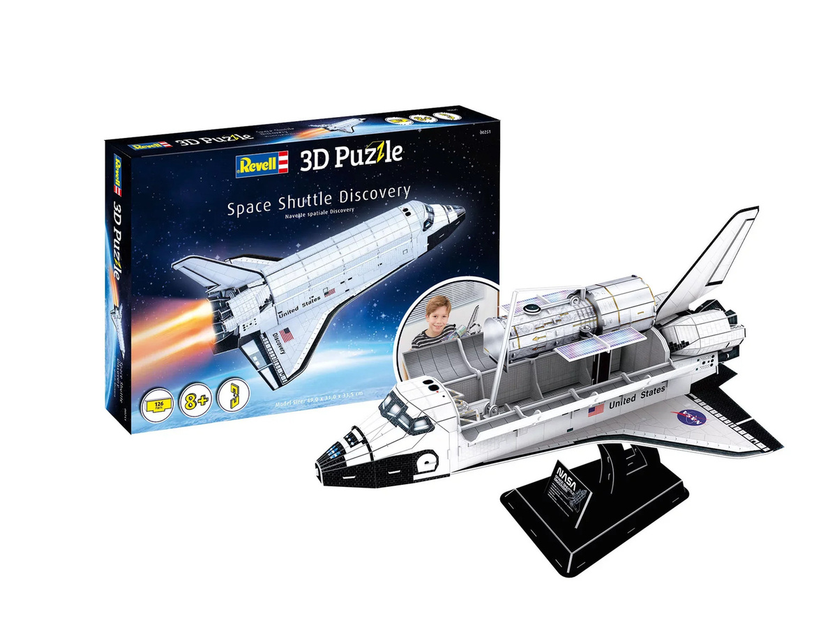 Revell Space Shuttle Discovery 3D Puzzle Raumfahrt 1:200 ab 8 Jahren - Bild 2