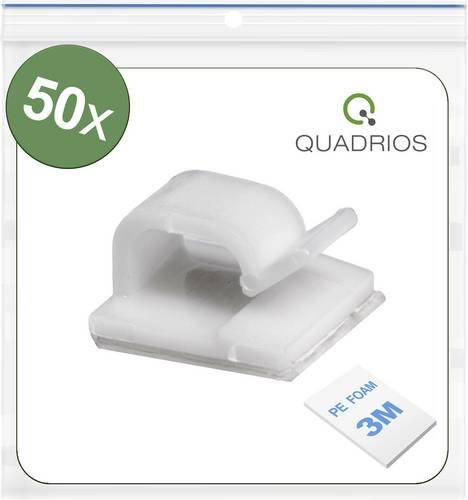 3M Kabelclip selbstklebend Weiß 50 Stück Bündel-Ø 1 bis 7 mm - Bild 1