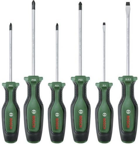 Bosch Schraubendreher-Set 6-teilig in Grün aus Stahl - Bild 1