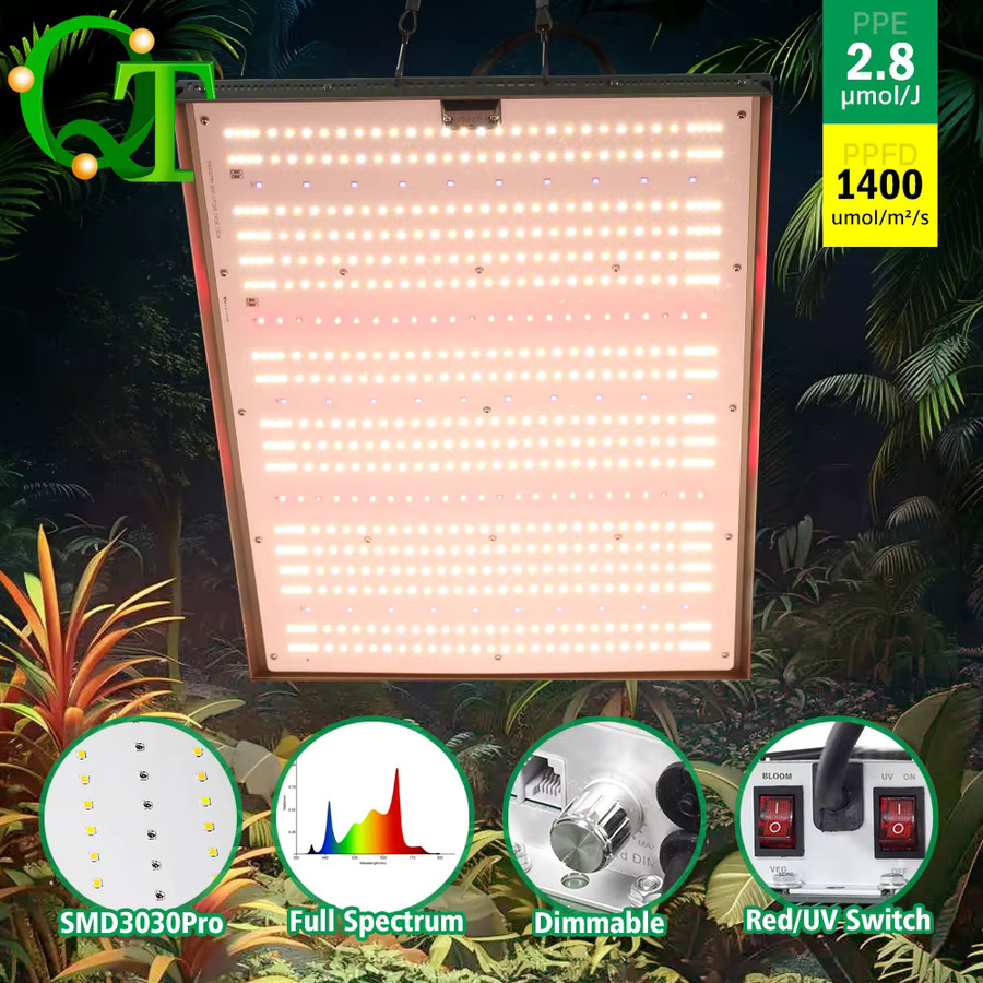 GRAXGROW 300 W LED-Wachstumslampe mit Vollspektrum-Beleuchtung und Dimmknopf aus Aluminium für Blumen und Gemüse - Bild 6