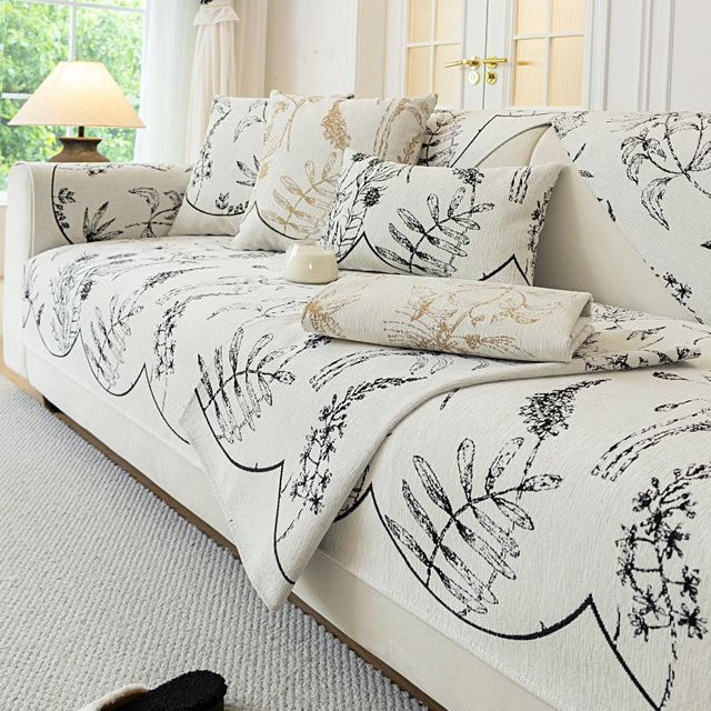 Yiran Furniture Sofaauflage mit Blumen- und Blättermuster in Multicolour, B/T: 70 x 70 cm - Bild 1