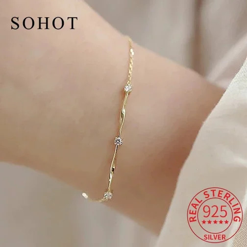SoHot Charm-Armband, 925 Silber, Zirkonia, Damen - Bild 1