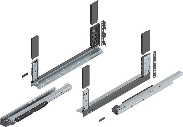 Blum Schubladensystem Legrabox free Höhe C mit Tip-On Vollauszug, Oriongrau, Tiefe: 550 mm, Tragkraft: 70 kg - Bild 1