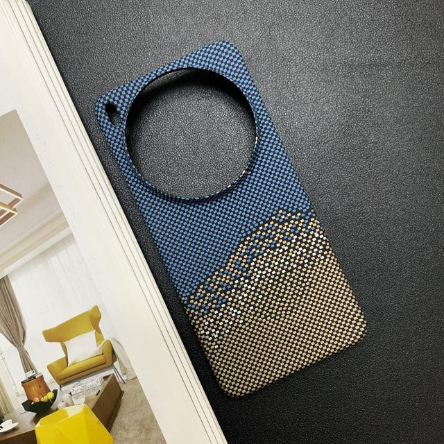 Ultra dünne Hartschalenhülle mit Carbonfaser-Muster für vivo X200 Pro, stoßfeste PC-Abdeckung im Business-Design - Bild 1