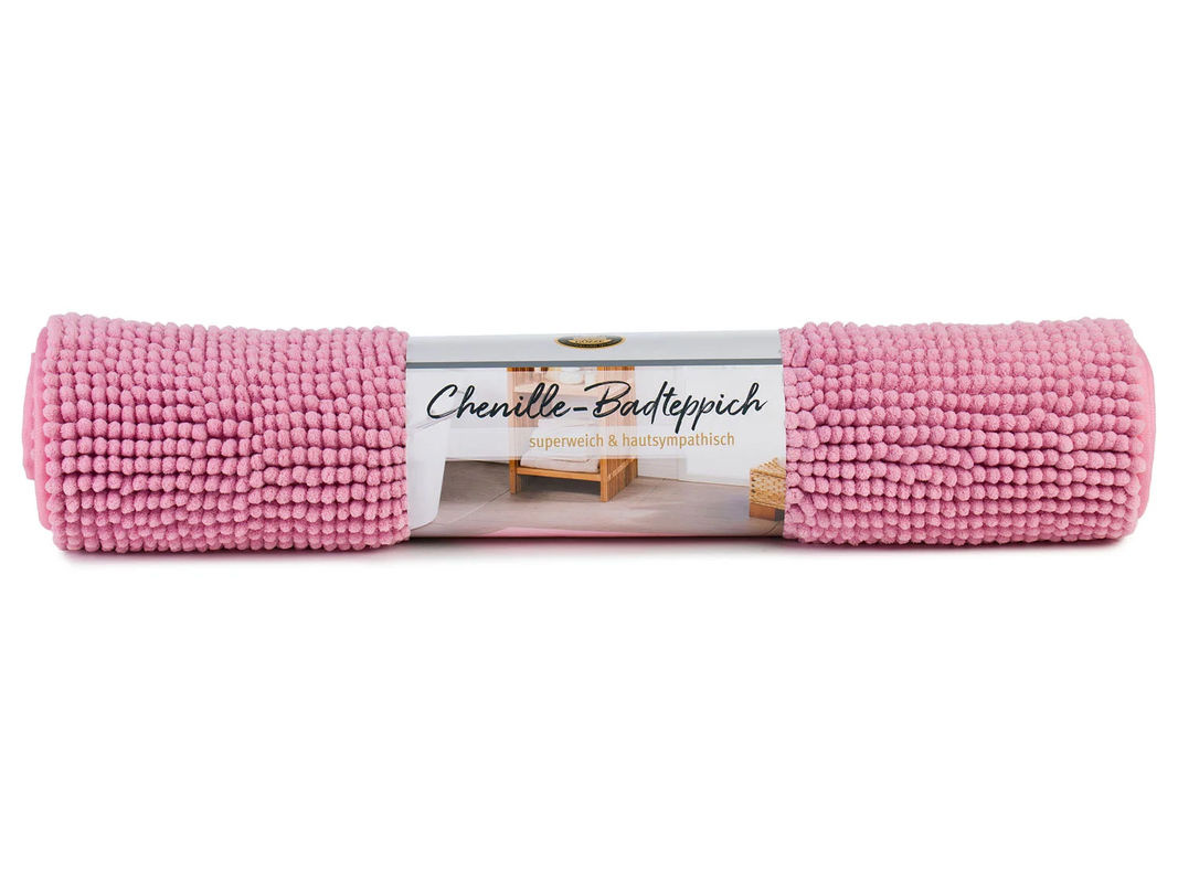 GÖZZE Badteppich Chenille aus Polyester in Pink, B/L: 70 x 120 cm - Bild 2