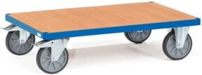 Fetra Plattformwagen 2592 mit TPE-Reifen in Blau, Tragkraft 600 kg - Bild 1