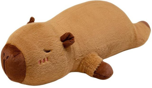 Linyi toy Capybara Plüschtier, Stofftier, mit Engel Flügel Herz Wangen - Bild 1