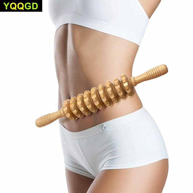 YQQGD Massagegerät aus Holz, Handroller, Triggerpunkt-Massagestab, Unisex - Bild 1