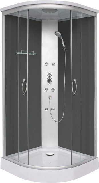 Sanotechnik Komplettduschkabine Punto Schwarz B: 215 cm, T: 90 cm, H: 90 cm - Bild 1