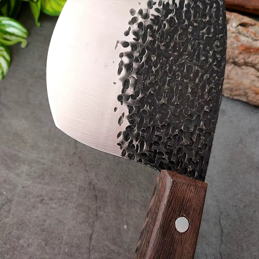 InLeung Fischfiletmesser aus Edelstahl mit handgeschmiedeter Klinge und Holzgriff in Silber - Bild 2
