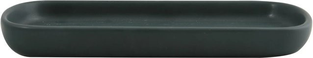 MSV Tablett Maonie aus Keramik in Dunkelgrün B: 25,7 cm, T: 11,5 cm, H: 2,8 cm - Bild 1
