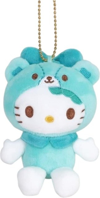 Nakajima Corporation Hello Kitty Maskottchen-Kollektion Tiny Chum Transformation Plüschfigur in Mint, H 11 cm x B 8,5 cm x T 4,5 cm - Bild 1
