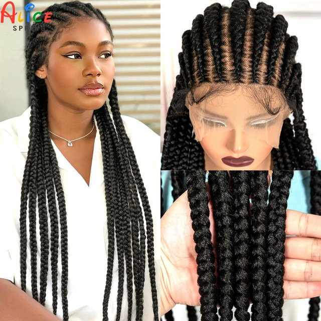 Alice Spring Cornrow Flechthaarperücke, synthetisch, Damen - Bild 1