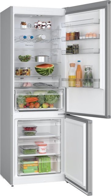Bosch KGN497LDF Kühl-Gefrierkombination in Silver mit No-Frost, Zero Degree Zone und Dynamic Cooling, freistehend - Bild 1