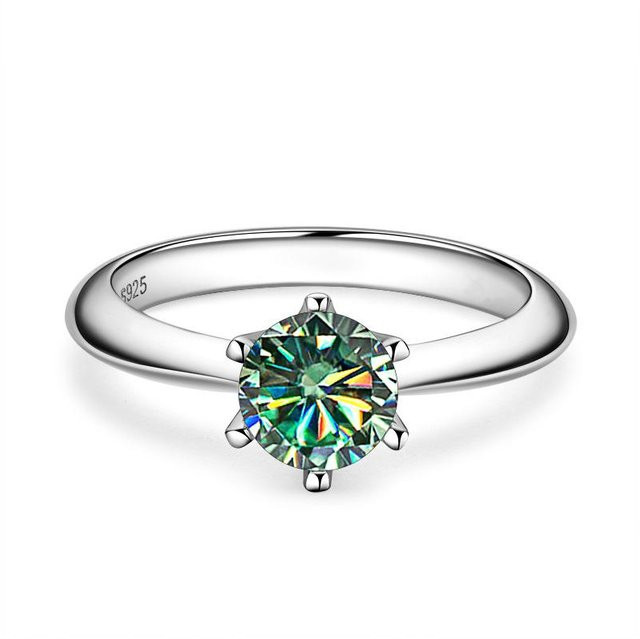 Rui Di Moissanit-Ring, Silber, Weiß, 1ct, Damen - Bild 1