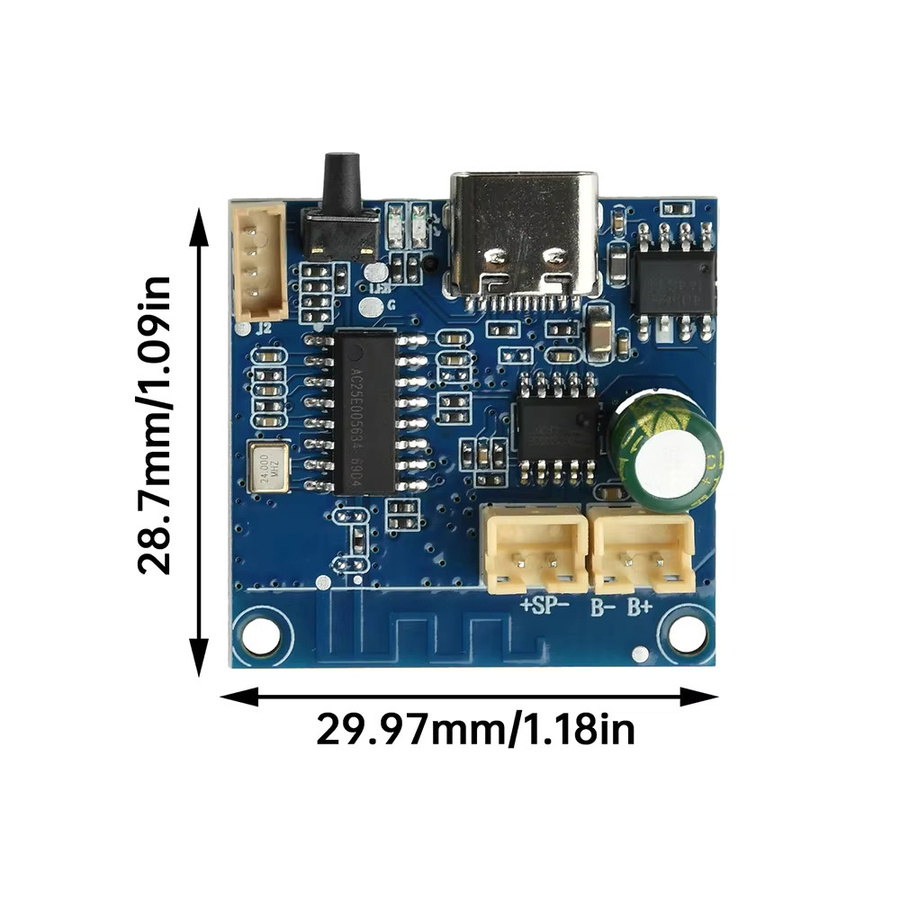 DIY NOW 5W Bluetooth-Verstärkermodul mit TWS-Kopplung und High-Fidelity-Ausgang in Blau - Bild 2