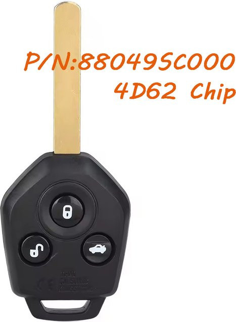 Auto-Fernschlüsselanhänger für Subaru Forester Outback Legacy 2008-2014 mit 433 MHz und 4D62 Chip in Schwarz (88049SC000) - Bild 1