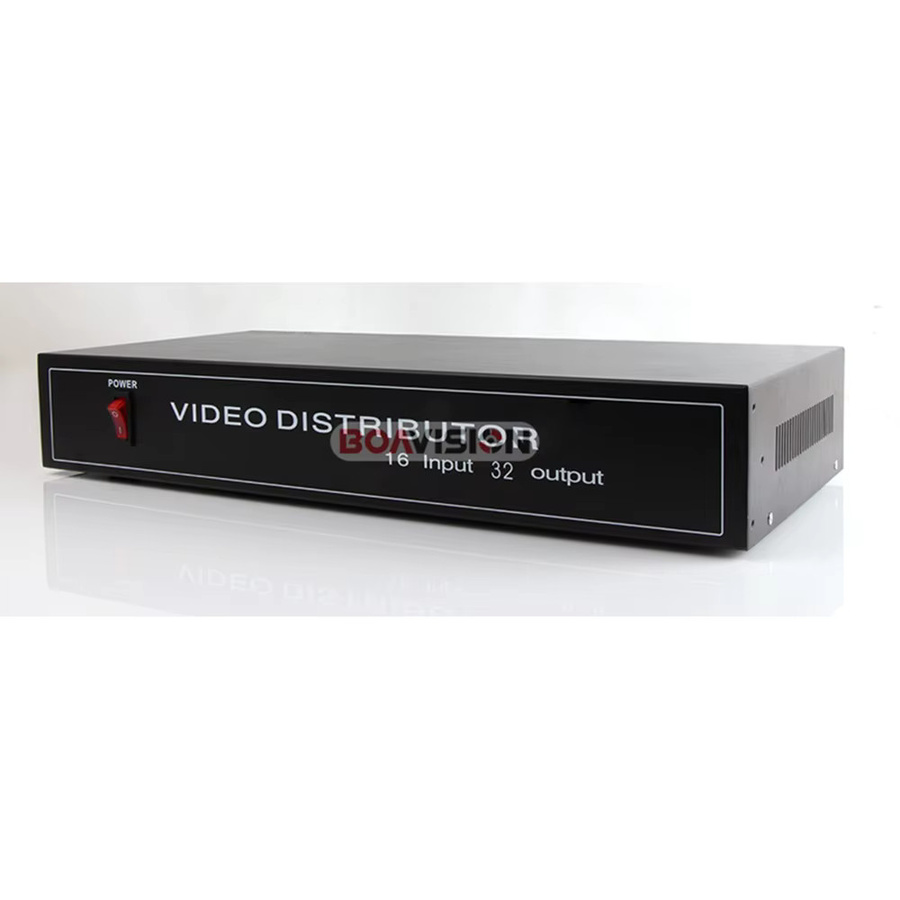 BOAVISION HD Video Splitter Distributor mit 16 Eingängen und 32 Ausgängen, unterstützt 720P/1080P AHD, HDCVI, HDTVI, Schwarz - Bild 2