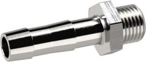 Riegler Einschraubschlauchtülle aus Edelstahl in Silber, G 1/2 a., für Schlauch LW 8, ES 1.4571 - Bild 1