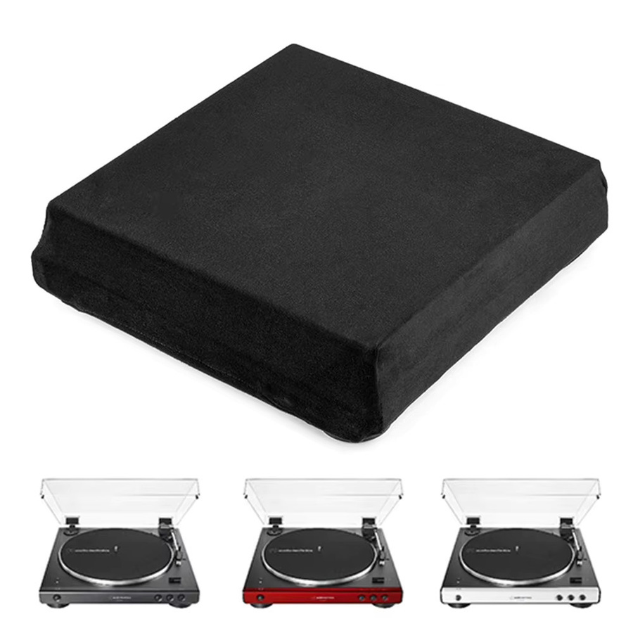 Staubdichte Schutzhülle für Audio-Technica AT-LP60XBT Plattenspieler aus Spandex, Schwarz, faltbar - Bild 2