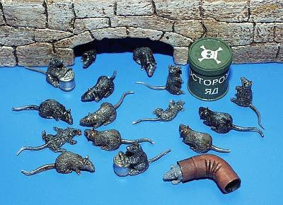 plusmodel Ratten, Tiere, 1:35, Kunststoff, Bunt / Mehrfarbig - Bild 1