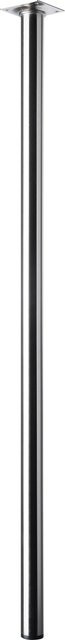 Hettich Tischbein Edelstahl-Optik Silber Höhe: 80 cm, Durchmesser: 3 cm - Bild 1