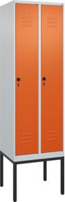 C+P Spind Classic PLUS Garderobenschrank mit 2 Abteilen, Gestell aus Stahl, Höhe: 212 cm, Breite: 60 cm, Tiefe: 50 cm - Bild 1