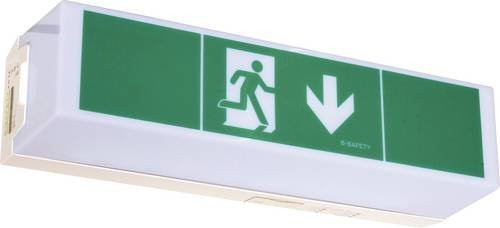 B-Safety BR 565 030 LED Fluchtweg-Notbeleuchtung in Weiß für Decken- und Wandaufbau mit IP54 Schutzart - Bild 1