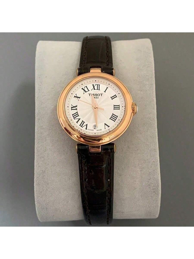 Tissot Damenuhr, Quarz, Edelstahl, 26 mm, Silber, Leder - Bild 3