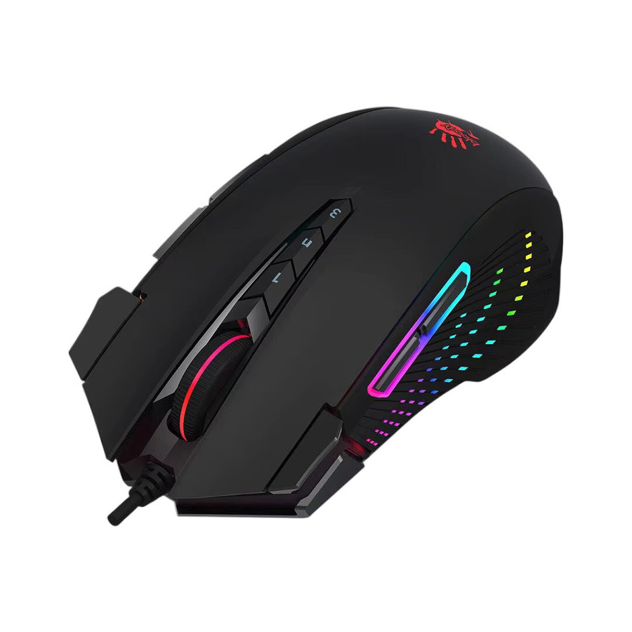Bloody J90s Gaming-Maus in Schwarz mit BC3332-S Gaming Engine, 8000 CPI und Metal X'Glide Armor Boot - Bild 2